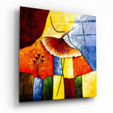 Abstract Glass Wall Art.